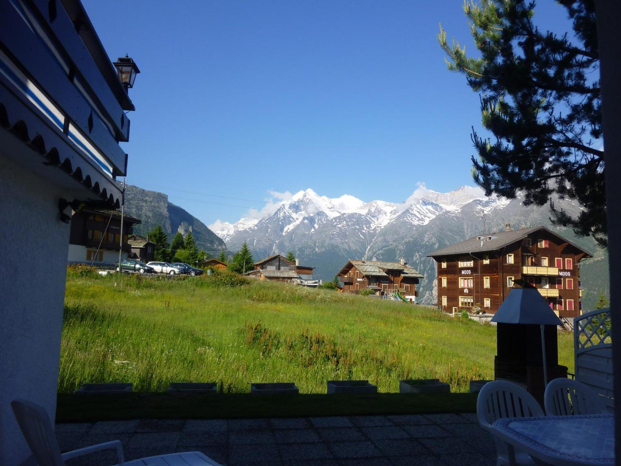 Ferienwohnung Edelweiss Grächen Exteriör bild